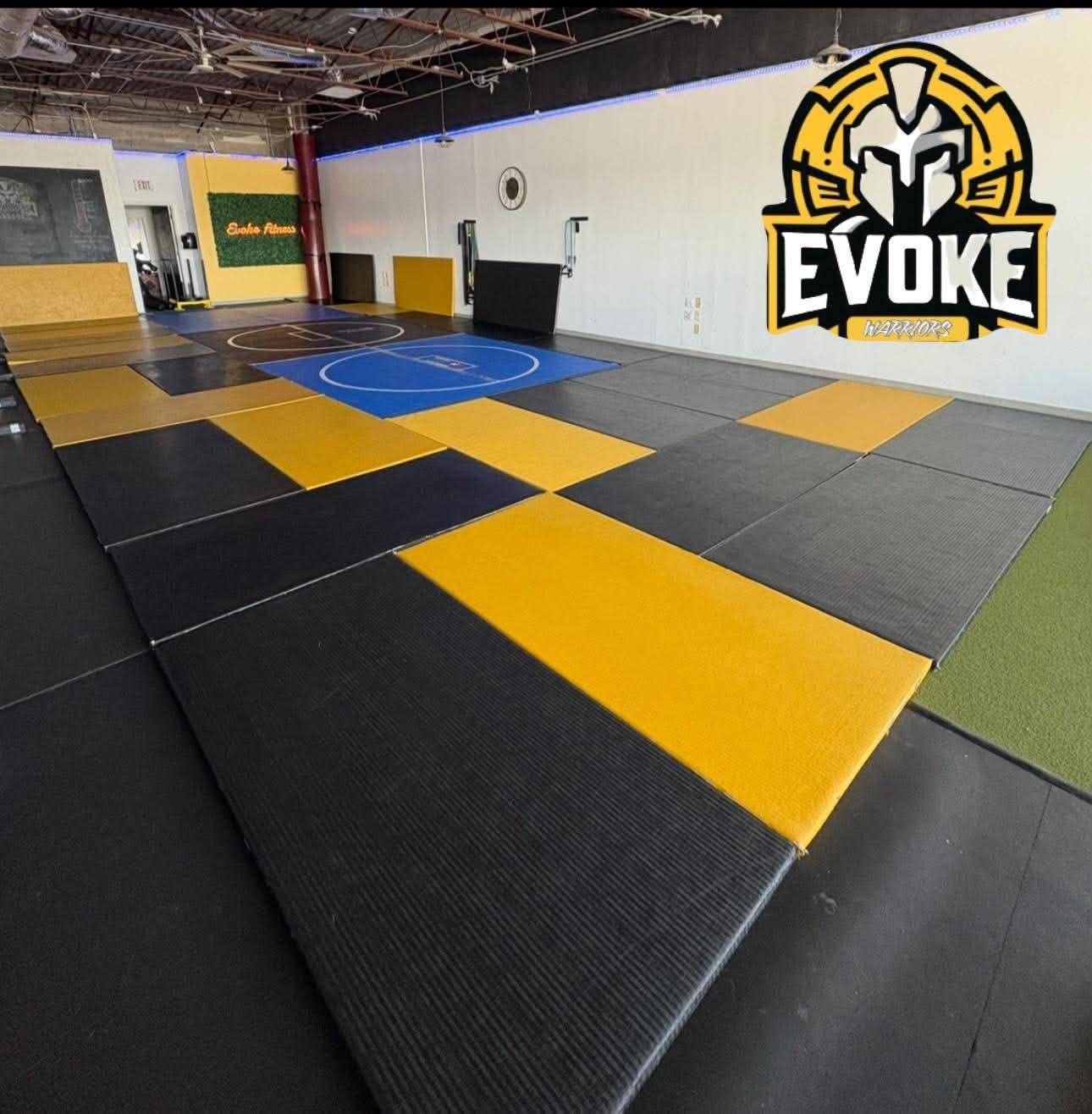 The Evoke Warriors mat room in Springfield, TN